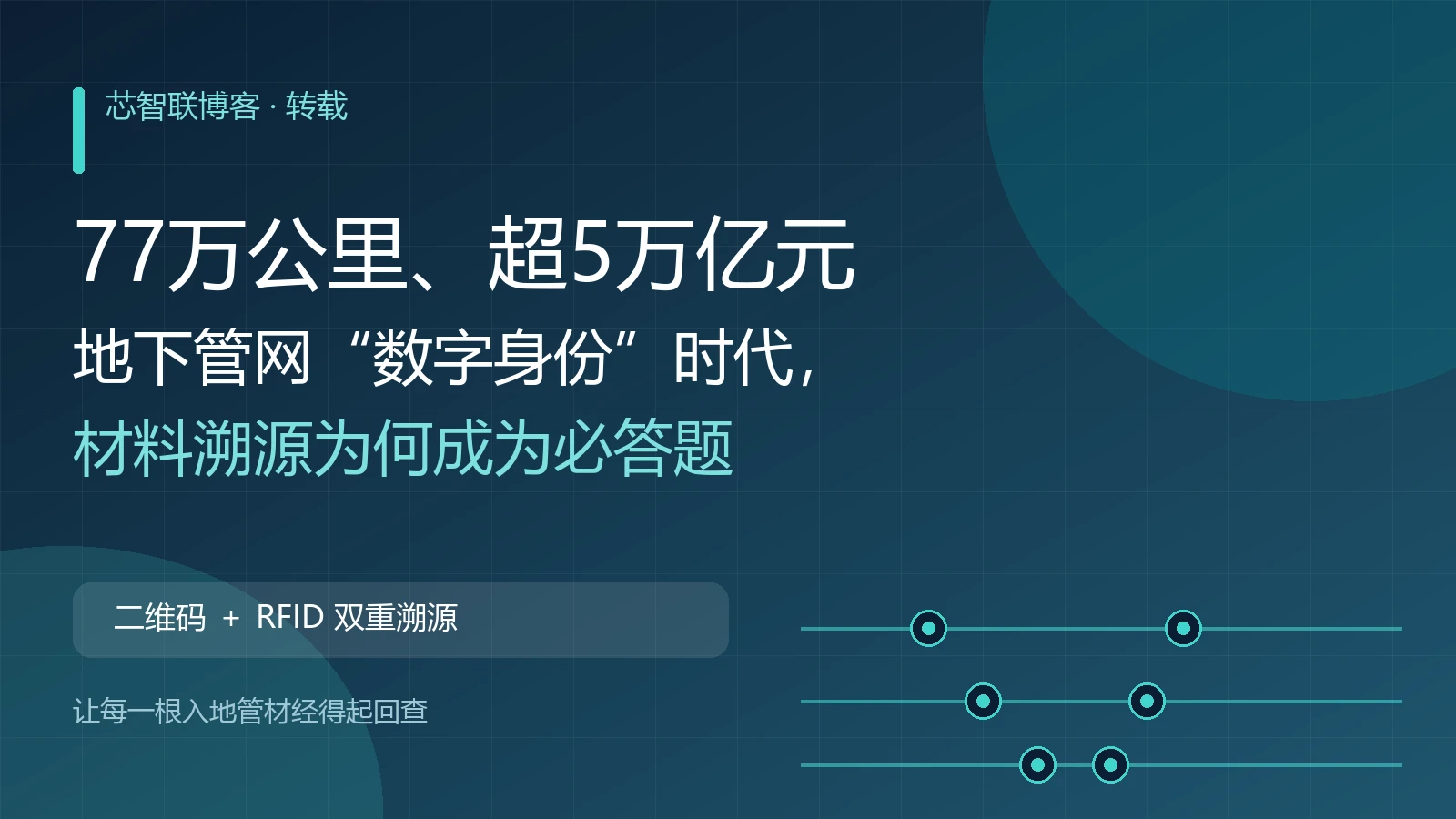 地下管网数字身份与材料溯源主题配图
